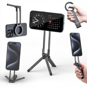 Soporte magnético plegable de bolsillo para teléfono móvil, trípode magnético portátil de viaje, soporte ajustable