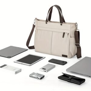Mochila portátil multifuncional, bolso de negocios ligero para viajes, escuela y trabajo, bandolera con múltiples bolsillos