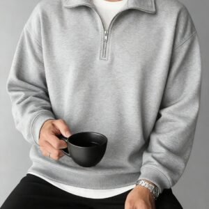 Sudadera con Media Cremallera para Hombre