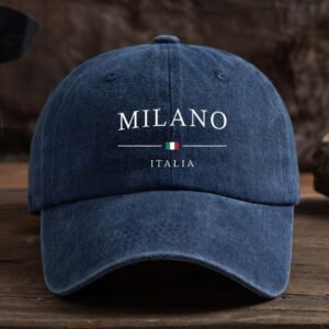 Gorra de Béisbol con Estampado de la Bandera Italiana - Unisex, Estilo Moderno y Versátil para Exteriores